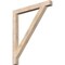 Ekena Millwork Traditional Block Smooth Bracket, Douglas Fir, 3 1/2"W x 38"D x 44"H BKT04X38X44TRA05SDF - alternate 1